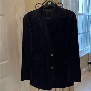 Kroon Black Velvet Blazer   Size 44 R.